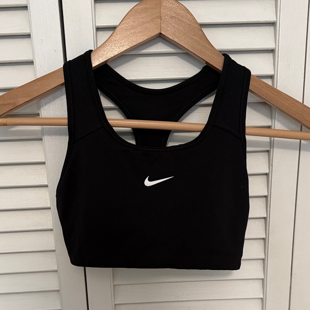 Nike Black and White Racerback Bra